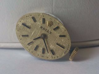 Vintage Rolex Lady Cal 1400 Wrist Watch Movement With Dial Ticks Asis 29 - 4