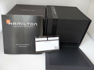 Hamilton Watch Box Vintage,  Inner,  Outer,  Booklet And,  1990 