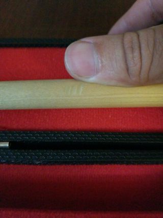 Vintage 4 - Point,  4 - Diamond Pool Cue By Huebler with Hard Case 5