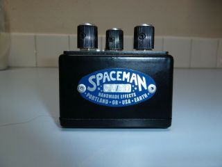 RARE Spaceman Aphelion Overdrive Pedal Black White Top 5 of 20 12