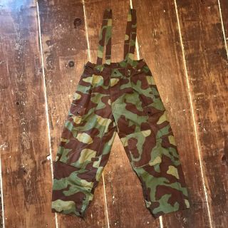 Vintage Italian Camouflage Paratrooper Pants 50s 60s Army Military 34 Waist