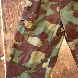 Vintage Italian Camouflage Paratrooper Pants 50s 60s Army Military 34 Waist 4