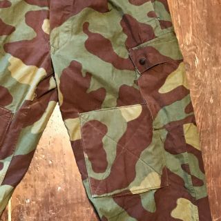 Vintage Italian Camouflage Paratrooper Pants 50s 60s Army Military 34 Waist 5