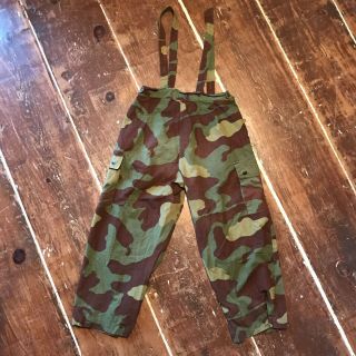 Vintage Italian Camouflage Paratrooper Pants 50s 60s Army Military 34 Waist 7