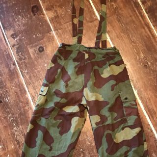 Vintage Italian Camouflage Paratrooper Pants 50s 60s Army Military 34 Waist 8