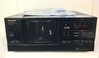 Vintage Pioneer Pd - F908 101 Disc Cd Player/changer - Very,  Remote 2