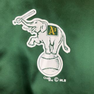 Chalk Line Men ' s XL Oakland Athletics As Satin Jacket Vintage 80s VTG MLB 4