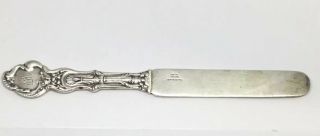 Antique Sterling Silver Angel Cherub Putti Butter Knife 4