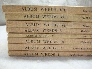 Vintage Album Weeds How to Detect Forged Stamps 1 - 8 Volume Set Earee Book RARE 3