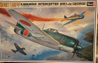 Rare Vintage (1976) Revell Japan Kawanishi N1k1 - Ja " Shiden " (" George ") 1/32