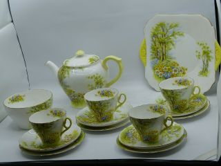 For Chen Shelley Daffodil Time Vintage Part Tea Set – 13370