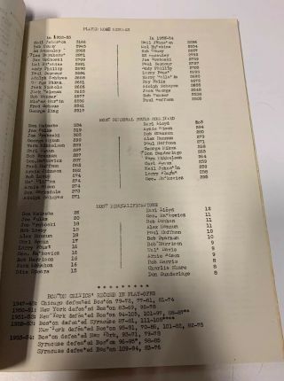 Very Rare 1954 - 55 Basketball Brochure Boston Celtics 1st Ever Yearbook 10