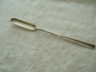 Antique Georgian Sterling Silver Marrow Spoon London John Wrenn Ii