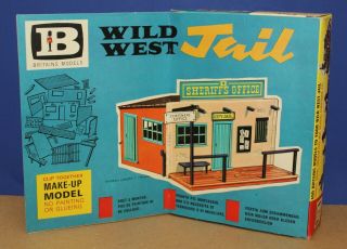 Vtg Britains 4725 Make Up Models Wild West Jail Sheriffs Office Mib 1:32 England
