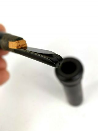 P.  S.  OLT - PEKIN ILL - Vintage Keyhole HARD RUBBER D - 2 DUCK CALL 5