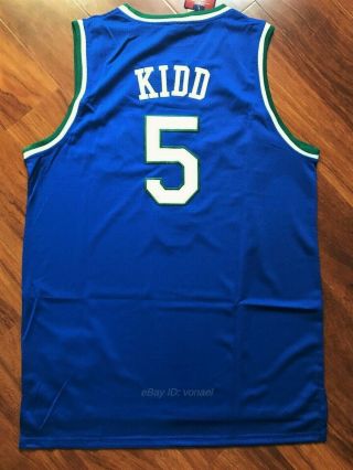 Jason Kidd 5 Dallas Mavericks 1994 - 95 Rookie Throwback Vintage Jersey 2