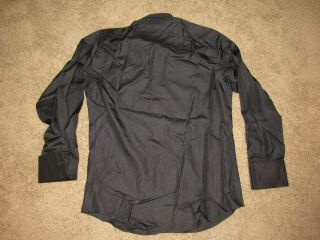 Rare Gucci Tom Ford Vintage Black Silk Formal Shirt Size US 16 / IT 41 NWOT 6
