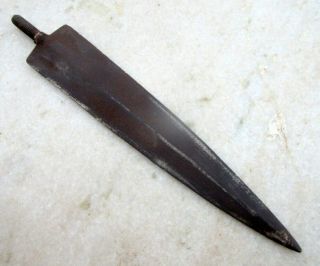 Vintage Old Hand Forged Solid Iron Indo Persian Lance Head Spear Point Dagger