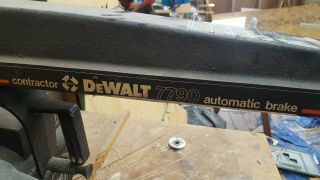 Vintage Dewalt 12 " H.  D.  Radial Arm Saw A Real Workhorse,  None Of Today 