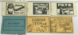 6 Vintage Tijuana Bibles Harold,  Willie,  Pete,  Fuller Brush,  Mutt & Jeff,  Heartburn