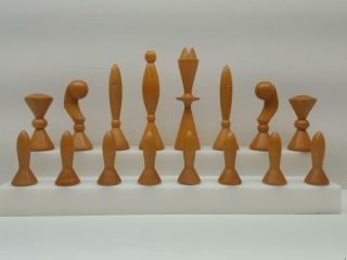 G459: Vintage 50s Anri Space Age Chess Set modern design 4