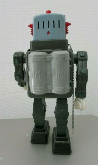 VINTAGE ALPS TELEVISION SPACEMAN_SPACE ROBOT_TIN TOY 1950`s JAPAN BATTERY_RARE 5