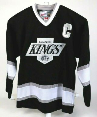 Wayne Gretzky 99 Los Angeles Kings La Sz 50 Ccm Black Nhl Vintage Hockey Jersey
