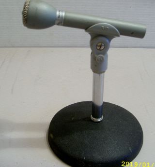 Vintage Electro - Voice 635a Dynamic Omni Microphone And Base