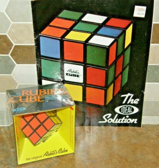 Vintage Rubiks Cube Ideal Toy 2164 - 2 1980,  Solution Book