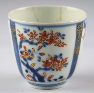 Antique 18th Century Japanese Edo Genroku Imari Porcelain Tea Cup With Lid 3