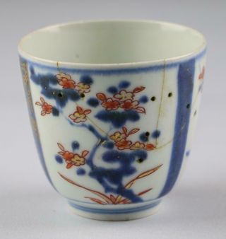 Antique 18th Century Japanese Edo Genroku Imari Porcelain Tea Cup With Lid 4