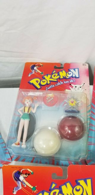 VTG 1998 Hasbro Pokemon Deluxe Trainers Ash,  Misty,  James,  and Jesse org packaging 3