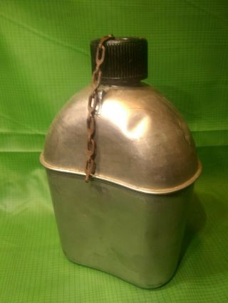 Authentic Vintage WWII U.  S.  ARMY Military Canteen / VOLLRATH 1943 2