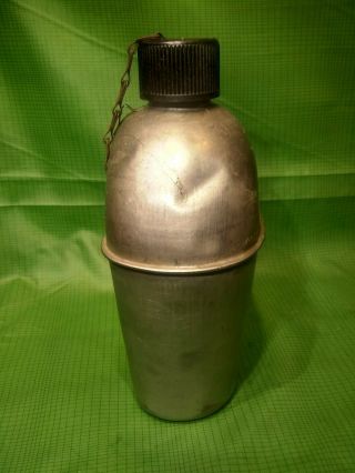 Authentic Vintage WWII U.  S.  ARMY Military Canteen / VOLLRATH 1943 3