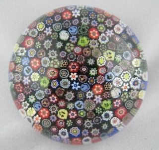 Vintage Art Glass - Parabelle Paperweight - Close Packed Millefiori - 126