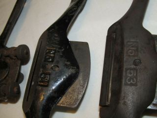 Vintage 4 STANLEY SPOKE SHAVE Metal Wood PLANES No.  151,  152,  53,  51 5