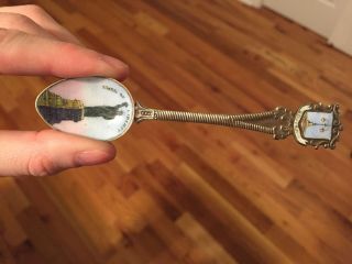 Antique Sterling Silver Souvenir Spoon Colorado 1900? Statue Of Liberty 2