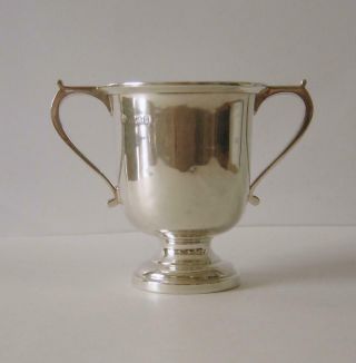 A Vintage Sterling Silver Trophy Cup With No Engravings Birmingham 1929 64 Grams 3