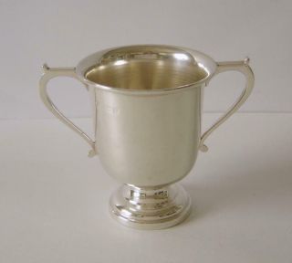 A Vintage Sterling Silver Trophy Cup With No Engravings Birmingham 1929 64 Grams 7