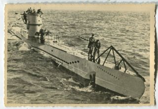 German Wwii Archive Photo: Kriegsmarine U - Boat