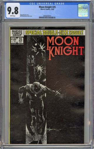 Moon Knight 25 Cgc 9.  8 Nm/mt Wp 1st Black Spectre Marvel Comics 1982 Rare Grade