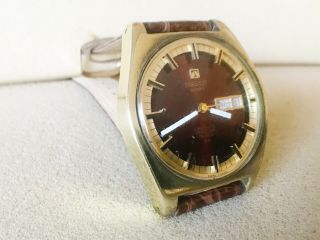 Men ' s Automatic Vintage Tissot Seastar gold plated wrist watch 2