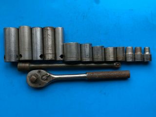 Vintage Proto 1/2 " Drive Socket Set Los Angeles Usa