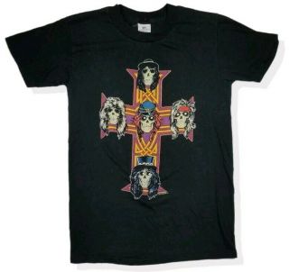 Vintage Guns N Roses T Shirt 1987 Tour Appetite For Destruction Medium 50/50 A1
