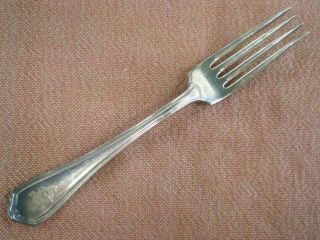 Ww2 Royal Canadian Air Force Officers Mess Hall Silver Plated Dinner Fork 7.  5 "