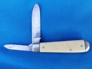 Vintage Schrade Cutlery Co.  Walden N.  Y.  Advertising 2 Blade Pocket Knife 5