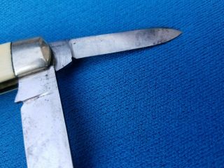 Vintage Schrade Cutlery Co.  Walden N.  Y.  Advertising 2 Blade Pocket Knife 8