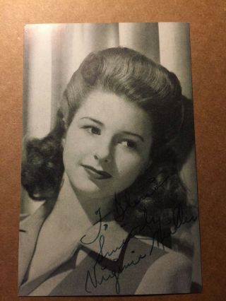 Virginia Weidler Very Rare Vintage Autographed Photo Philadelphia Story 2