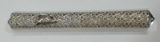Vintage Sterling Silver 925 Mezuzah Scroll Case Holder W/ Elegant Detail Design