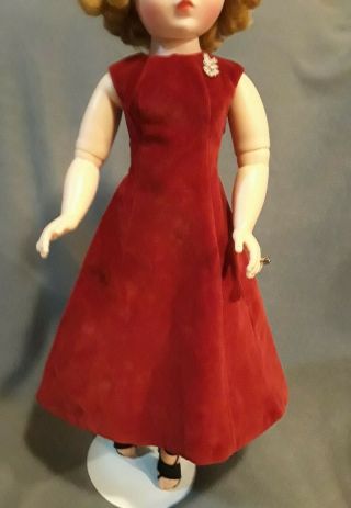 1950 ' s Vintage Velvet Coat And Dress For Madame Alexander Cissy Doll 5
